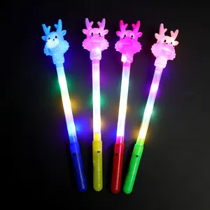 Wholesale led flash Cartoon Dragon Stick light-up Magic toys luminous Sticks Product Children's Toy Plastic products from China