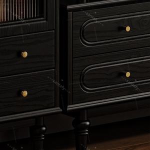 Meuble TV en bois massif de style mid-century pour petit appartement, villa, salle à manger, salon, bar à domicile, rangements, casiers, grand - Product Image 5