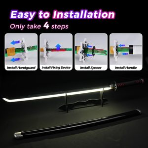 Espada LED de Tanjiro Kamado de Demon Slayer, 39 Pulgadas, Tamaño Real, Recargable por USB C, para Cosplay, Exhibición, Regalo - Product Image 4