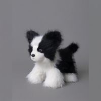 Peluche réaliste de chien de simulation en gros, jouet en peluche personnalisé Schnauzer, Caniche, Westie, poupée pour cadeau d'anniversaire pour enfants
