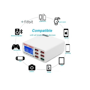 แท่นชาร์จเร็วแบบตั้งโต๊ะ USB 3.0 6 พอร์ต พร้อมหน้าจอดิจิตอลอเนกประสงค์ - Product Image 5