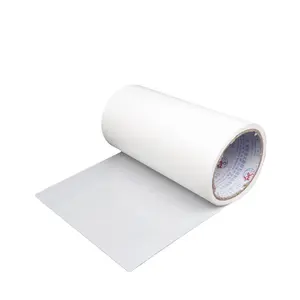 Kertas silikon kustom Kraft berlapis PE putih 50gsm bahan profesional flexografi untuk pemotongan dadu elektronik