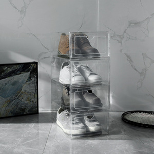 Thickened transparent shoe box moisture-proof and dust-proof shoe storage box simple plastic drawer storage shoe box