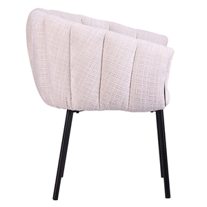 Échantillon Gratuit - Chaises de <span class=keywords><strong>Salle</strong></span> <span class=keywords><strong>à</strong></span> <span class=keywords><strong>Manger</strong></span> en Tissu avec Accoudoirs, Style Nordique Contemporain, Design Minimaliste, Luxe Moderne, Prix Compétitifs - Product Image 3