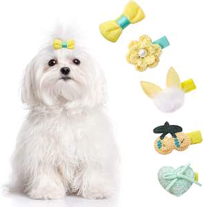 Fabrikant Custom Groothandel Designer Hond <span class=keywords><strong>Grooming</strong></span> Strikken Haar Boog Accessoires Kat Hond Accessoires Luxe - Product Image 4