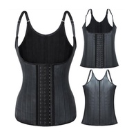 25 Neoprene Body Shaper avec baleines, contrôle abdominal, style débardeur, corset de sport, gaine amincissante, vêtement de mise en forme compressif