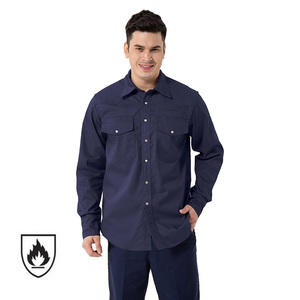 <span class=keywords><strong>Camisas</strong></span> <span class=keywords><strong>de</strong></span> <span class=keywords><strong>Trabajo</strong></span> Resistentes al Fuego y las Llamas <span class=keywords><strong>para</strong></span> Hombre, Manga Larga, con Botones <span class=keywords><strong>de</strong></span> Perla, CAT 2, <span class=keywords><strong>para</strong></span> Soldadores, en Oferta - Product Image 2