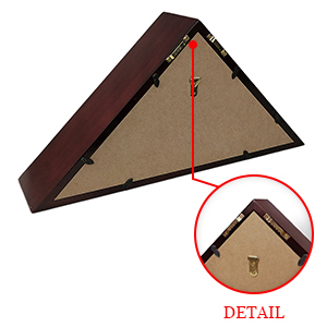 Boîte de présentation triangulaire en bois pour drapeau plié 3x5 pieds, modèle 2026, pour drapeau commémoratif funéraire, pour l'hommage et la mémoire - Product Image 6