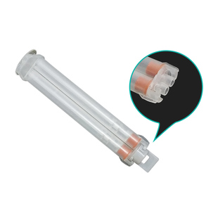 छोटी क्षमता के लिए एक प्लास्टिक मैनुअल पुश प्लास्टिक ट्यूब, 5 मिलीलीटर, 14 मिलीलीटर, पीपी प्लास्टिक राउंड मुंह, 1:1 छोटे रबर सिलेंडर - Product Image 4