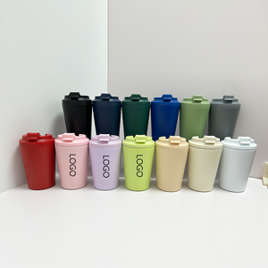 Mug isotherme en acier inoxydable 12oz 380ml, petit couvercle à ouverture facile, anti-fuite, mug de voyage isotherme, mugs personnalisés imprimés - Product Image 2