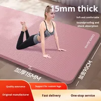 Soldes Exceptionnelles Tapis de Yoga NBR Écologique Extra Épais Antidérapant Isolation Acoustique Tapis d'Exercice Défauts Mineurs Produits d'Usine pour la Maison