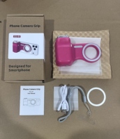 Empuñadura Magnética para Cámara de Teléfono con Control Remoto de Zoom, Empuñadura Magnética para Fotografía con Teléfono para Android y iPhone