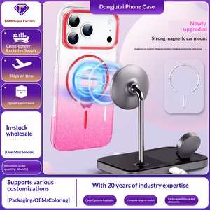 Coque de téléphone magnétique à paillettes dégradées, compatible avec <span class=keywords><strong>iPhone</strong></span> 11/12/<span class=keywords><strong>13</strong></span>/14/15/16/17 <span class=keywords><strong>Pro</strong></span> Max, anti-chute - Product Image 3