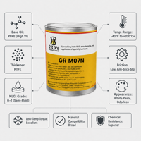 Gemuk GR M07N PFPE PTFE NLGI 0 Anti-Lengket Anti-Selip Rendah Kebisingan Rendah Torsi Aman untuk Plastik -40~200 ℃   untuk Bantalan Sensor Gearbox Aktuator