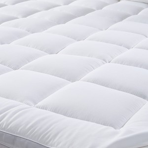 <b>Bamboo</b> Fiber Fitted <b>Sheet</b> Mattress Protector 1.8m Bed Non Slip Breathable Dustproof Fully Enclosed White Cover - Product Image 2