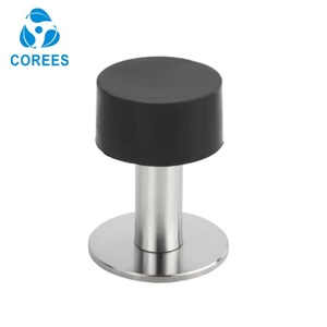 Butée de <span class=keywords><strong>porte</strong></span> anti-collision en acier inoxydable pour portes en verre de salle de bain et de <span class=keywords><strong>cuisine</strong></span> - Utilisation hôtelière, installation facile, garantie 1 an - Product Image 1