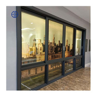 Ventana abatible para pantalla de balcón, ventanas correderas de vidrio y aluminio, doble acristalado, seguridad
