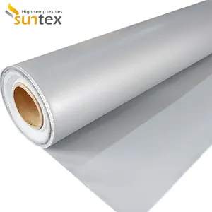 High Temperature Resistant Fire Protection Anti Heat Silicon Coated Fibreglass Cloth