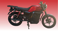Moto électrique de style rétro à technologie de pointe, 4000W 72V 60Ah Lithium-Ion, éclairage LED pour motos tout-terrain sportives