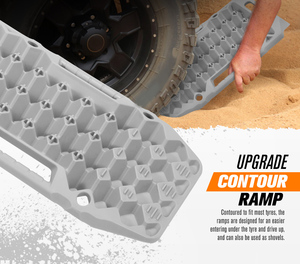 Accessori Auto BUNKER INDUST 4WD, Piste di Recupero Sabbia 15T Grigie per Fuoristrada 4x4 - Product Image 6