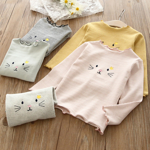 เสื้อยืดแขนยาวสำหรับเด็กผู้หญิงเสื้อยืดเสื้อโปโลสำหรับ FT275 - Product Image 6