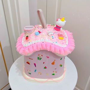 Tirelire maison DIY en plastique portable, jouet créatif pour filles - Product Image 3