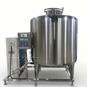 Refroidisseur de liquides Ace en acier inoxydable 304, 200L-1000L, machine à refroidissement vertical/horizontal à cuve ouverte pour lait en vrac, 220V/380V - Product Image 6