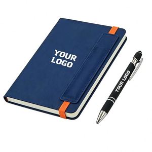 Xdh913 Customized Pu <b>Leather</b> Journal Printing Custom Notebook Logo With Pen Bag Handmade A5 Planner <b>Diary</b> <b>Diaries</b> - Product Image 1