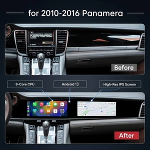Autoradio Stereo con Doppio Schermo Touch Android da 12,3" Navigazione GPS Unità Principale Multimediale Carplay per Porsche <span class=keywords><strong>Panamera</strong></span> 970 2010-2016 - Product Image 2