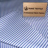 Tissu de chemise rayé léger 100 % polyester teint en fil, personnalisé OEM pour hommes et femmes, idéal pour les mariages