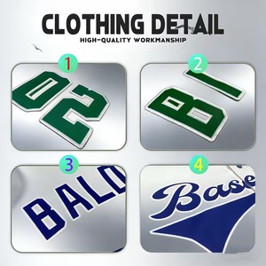 Maillots de baseball personnalisés de haute qualité, uniformes de baseball, ensemble d'uniformes de baseball pour jeunes - Product Image 6