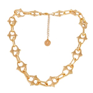 Collana Girocollo Geometrica Placcata Oro 18K Personalizzata 2026, Stile Classico, Gioielli in Lega, Collana Anniversario per Donne - Product Image 1