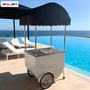 Carrito de Venta de Helados y Gelato Metálico Remolcable para Camiones de Comida, para Uso en Exteriores - Product Image 4