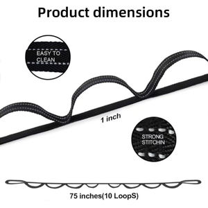 AOFIT Best Elastic 3 Sets Heavy Level TPE Material Resistance Loop <b>Bands</b> Workout <b>Bands</b> for Men Women for Fitness - Product Image 2