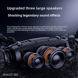 ลำโพงซับวูฟเฟอร์พกพา ZEALOT High-Power S67 กำลังขับ 60 วัตต์ พร้อมไฟ RGB สำหรับ<span class=keywords><strong>คาราโอเกะ</strong></span>กลางแจ้ง <span class=keywords><strong>เต้น</strong></span>รำ และผู้รักเสียงเพลง - Product Image 2