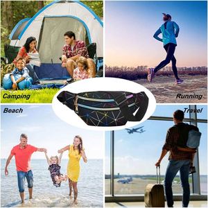 Men Women Waist <b>Bag</b> Holographic Fanny Pack With PU Leather Shiny Belt <b>Bags</b> for Travel <b>Party</b> Sports Running Hiking - Product Image 6