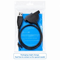 Screw-Lock USB to SATA 7+6 13Pin Plastic Optical Drive Easy Drive Cable External CD/DVD ROM Adapter Pure Copper Computer
