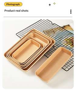 กล่องกระดาษคราฟท์ทรงสี่เหลี่ยมสำหรับใส่อาหารแบบใช้แล้วทิ้ง คุณภาพสูง สำหรับซื้อกลับบ้าน พร้อมฝาปิด เหมาะสำหรับสลัด ซูชิ และอาหารอื่นๆ - Product Image 4