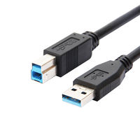 2m Hochgeschwindigkeits-Druckerkabel Schnelles Laden USB 2.0 und 3.0 USB-A auf USB-B Stecker Strom- und Datenkabel