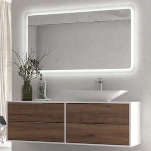 Specchio LED Kamalu KA1200 120x80 cm con Cornice Illuminata per Uso in Bagno - Product Image 3