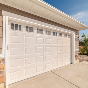 Portes <span class=keywords><strong>de</strong></span> <span class=keywords><strong>garage</strong></span> sectionnelles électriques modernes en aluminium isolées, finition personnalisée, à double paroi, automatiques, <span class=keywords><strong>pour</strong></span> villas - Product Image 1