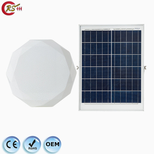 Plafonnier Solaire Haute Luminosité 20 m² Irradié 5730 20W 40W avec Panneau Photovoltaïque 6V d'Urgence RGB OIR 12V 24V - Product Image 1