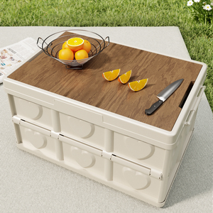 Boîte de rangement pliable pour l'extérieur, bac de rangement pliable en plastique PP pour le <span class=keywords><strong>camping</strong></span>, la voiture, la maison et l'organisation du jardin - Product Image 5