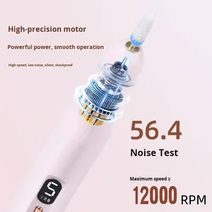 Lime à ongles électrique portable en plastique, rechargeable, silencieuse et minimaliste, très vendue à l'international - Product Image 3