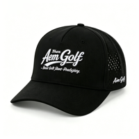 Topi Snapback 5 Panel Mewah Unisex Berlubang, Pinggiran Melengkung, Bahan Tahan Air, Dapat Disesuaikan