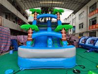 Hot Sale Outdoor aufblasbare Hüpfburg Combo mit Wasser rutschen Trampolin für Kinder Wasser pool