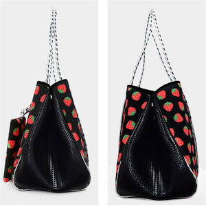 <span class=keywords><strong>Sac</strong></span> de plage isotherme portable grand format personnalisé, imperméable, avec doublure ouverte en néoprène perforé, pour <span class=keywords><strong>femme</strong></span>, idéal pour les voyages, la gym et le shopping - Product Image 2