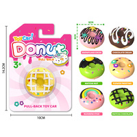 Ensemble de voitures jouets en plastique personnalisées à rétrofriction avec design de presse à donuts simulée, jouets éducatifs interactifs parent-enfant pour les 2-14 ans