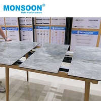 Mécanisme de glissière télescopique pour table de cuisine, ouverture synchronisée, table à manger extensible à fermeture douce, bleu, extérieur