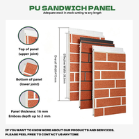 Revêtement mural en sandwich en métal léger pour extérieur avec une bonne performance d'isolation
